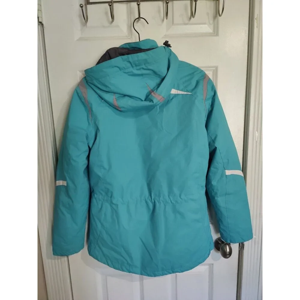 Below Zero By Rothschild‎ Women's Aqua & Silver 3-In-1 Ski Jacket S
